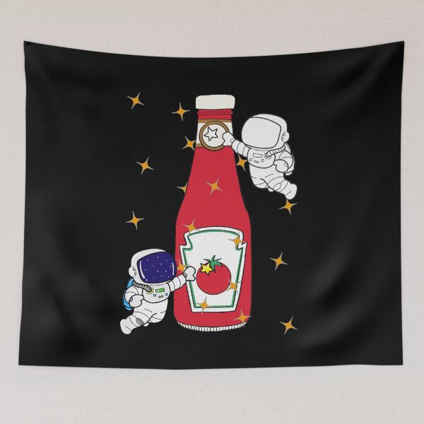 Item preview, Astronauts with a Ketchup in Space designed and sold by Rachel July.