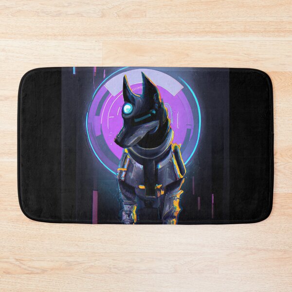 Item preview, A lovely Technicolor Dog in a Futuristic World designed and sold by Cosmic-graphics.
