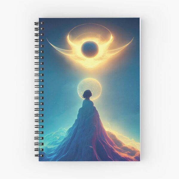 Item preview, Celestial Angel Looking Up at Glowing Star designed and sold by bryanchvzz.