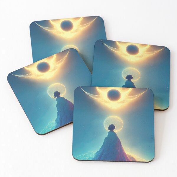 Item preview, Celestial Angel Looking Up at Glowing Star designed and sold by bryanchvzz.