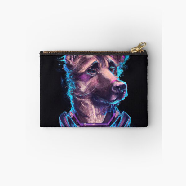 Item preview, Synthwave Pup in A Journey Through the Future designed and sold by Cosmic-graphics.