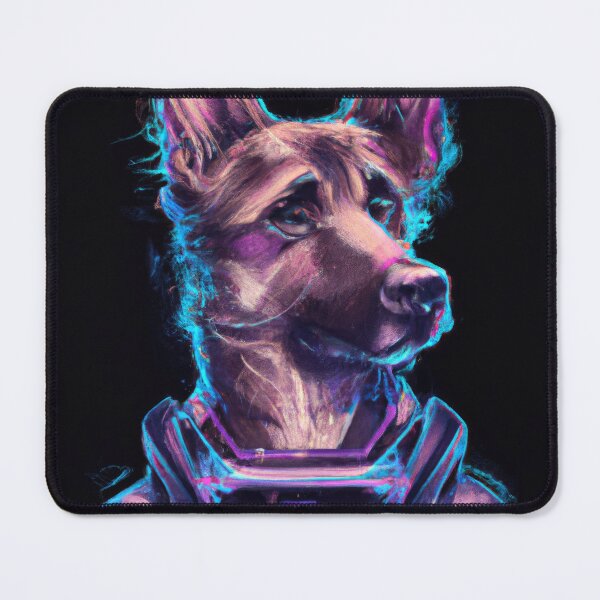 Item preview, Synthwave Pup in A Journey Through the Future designed and sold by Cosmic-graphics.
