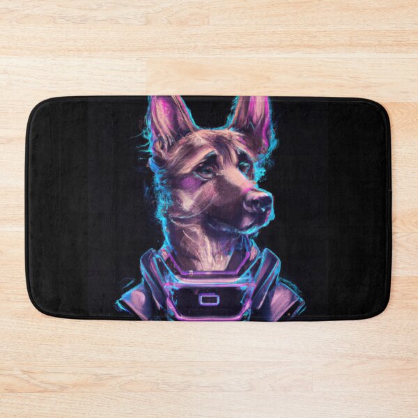 Item preview, Synthwave Pup in A Journey Through the Future designed and sold by Cosmic-graphics.