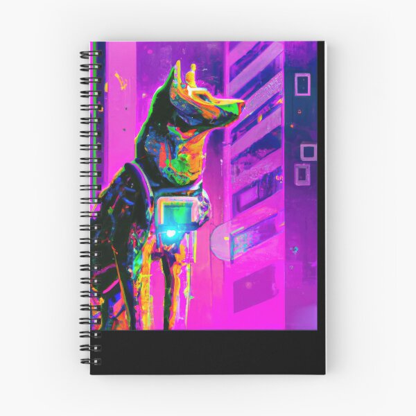 Item preview, Futuristic Pup in a Neon Dream in a Technicolor World designed and sold by Cosmic-graphics.