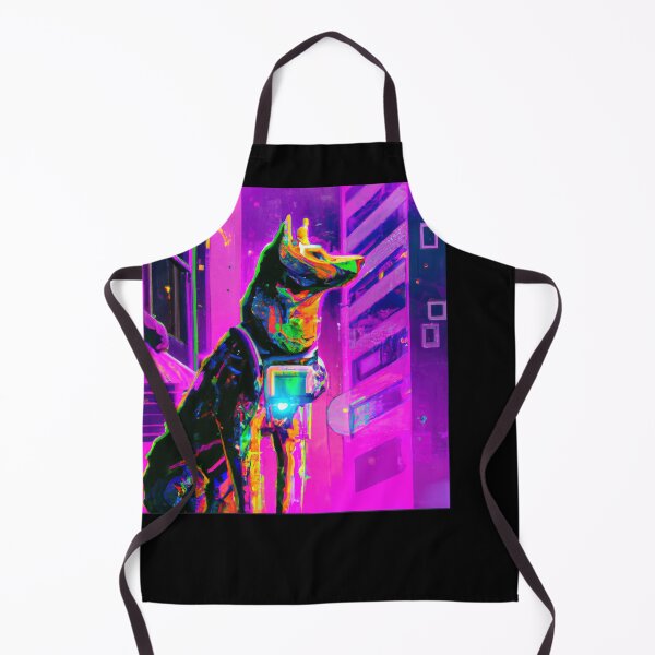 Item preview, Futuristic Pup in a Neon Dream in a Technicolor World designed and sold by Cosmic-graphics.