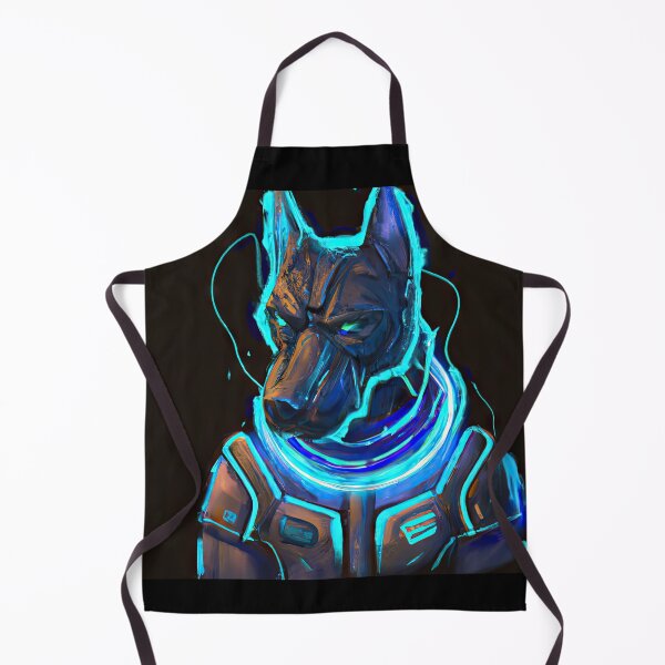 Item preview, Retro Futuristic Pup A Synthetic Dream Come True designed and sold by Cosmic-graphics.