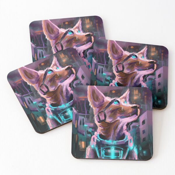 Item preview, Cyber Dog A Techno Dream in a Synthwave World designed and sold by Cosmic-graphics.