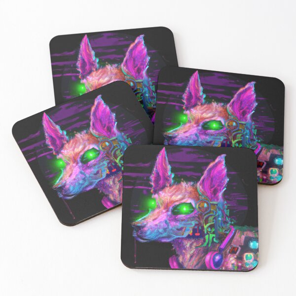 Item preview, A Neon doggo Adventure in a Technicolor World designed and sold by Cosmic-graphics.