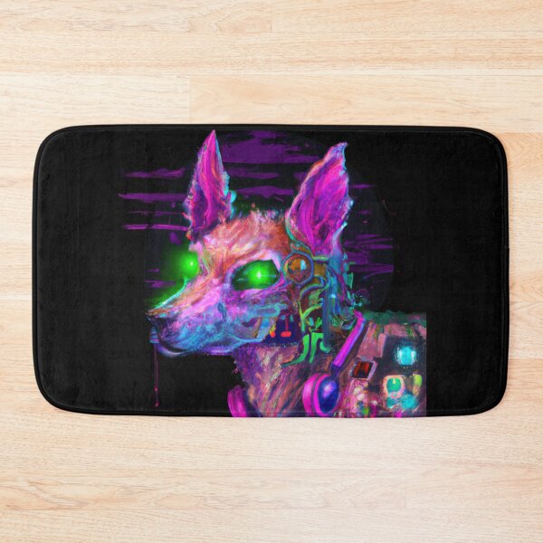 Item preview, A Neon doggo Adventure in a Technicolor World designed and sold by Cosmic-graphics.