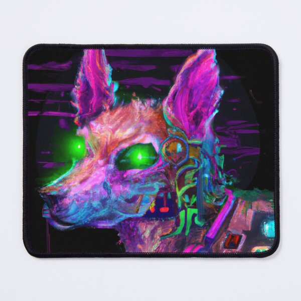 Item preview, A Neon doggo Adventure in a Technicolor World designed and sold by Cosmic-graphics.