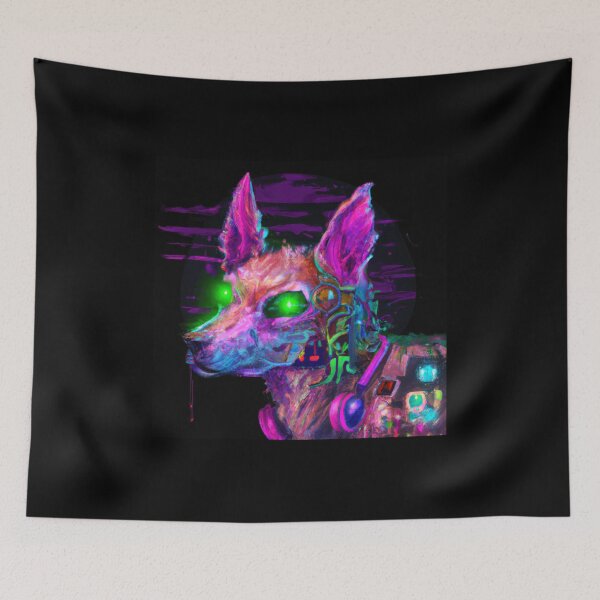 Item preview, A Neon doggo Adventure in a Technicolor World designed and sold by Cosmic-graphics.