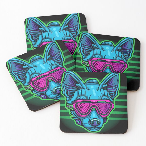 Item preview, Sci-Fi Dogs - A Retro Futuristic badass designed and sold by Cosmic-graphics.