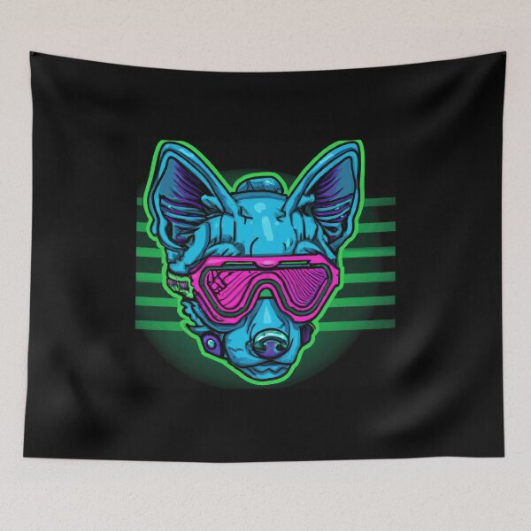 Item preview, Sci-Fi Dogs - A Retro Futuristic badass designed and sold by Cosmic-graphics.