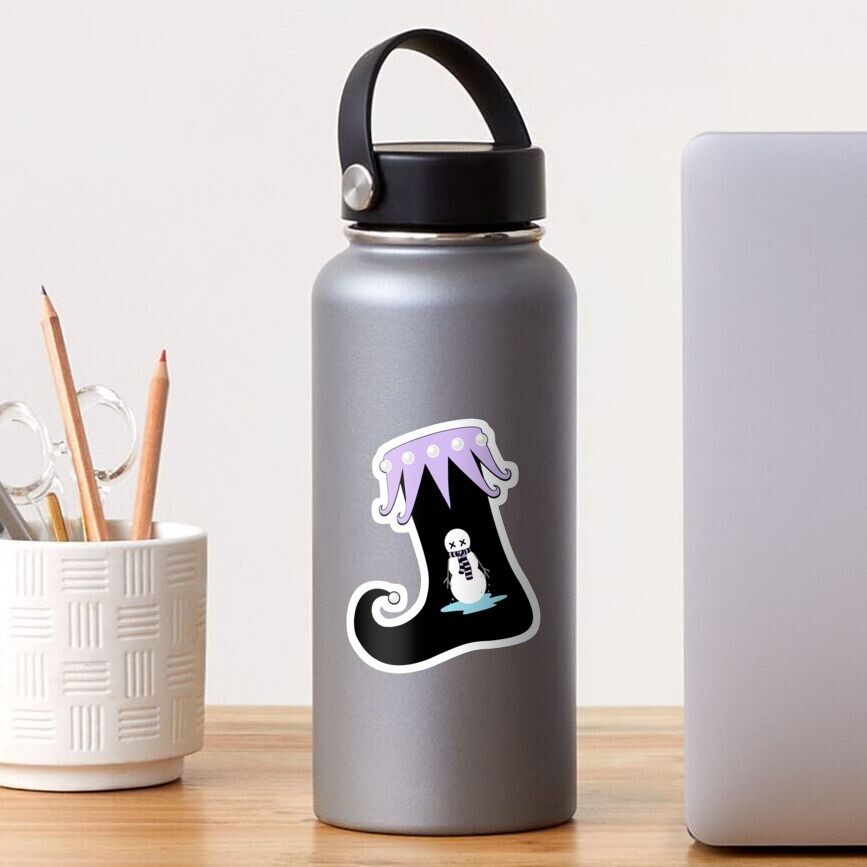 Pastel Goth Christmas | Creepy Stocking | Dying Snowman Sticker