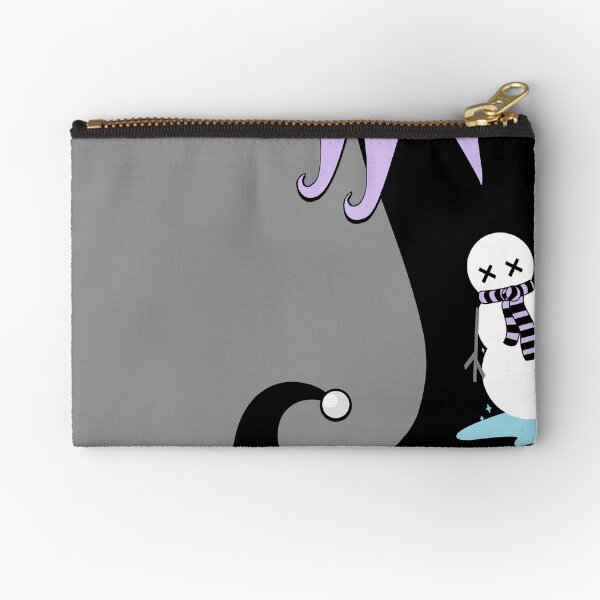 Pastel Goth Christmas | Creepy Stocking | Dying Snowman Zipper Pouch