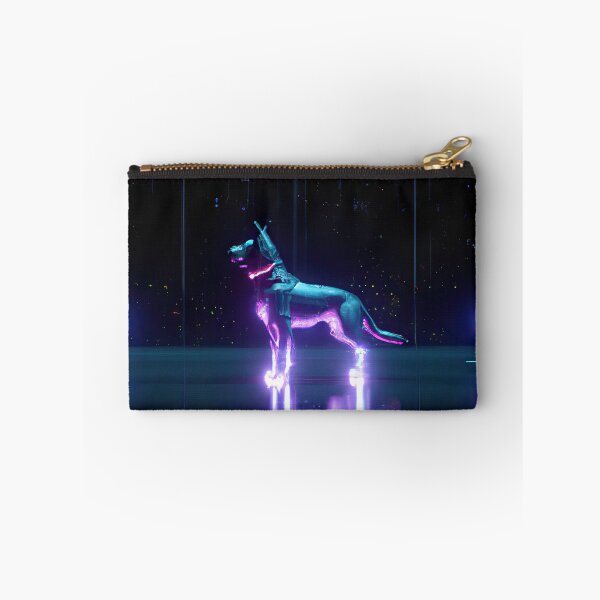 Item preview, The Neon Dog, A Retro Futuristic Portrai designed and sold by Cosmic-graphics.