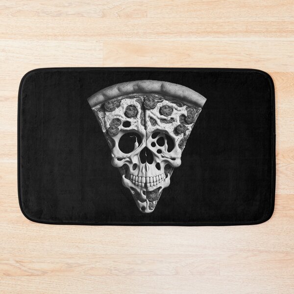Item preview, Pizza skull, skull pizza with melting cheese, rest in pizza skeleton, pizza till I die, death by pizza 2 designed and sold by Chardo55.