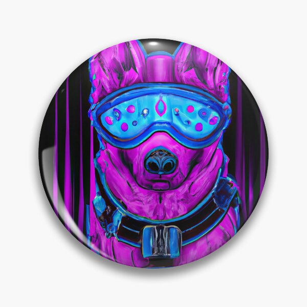 Item preview, Futuristic Pup A Synthwave Love Story designed and sold by Cosmic-graphics.