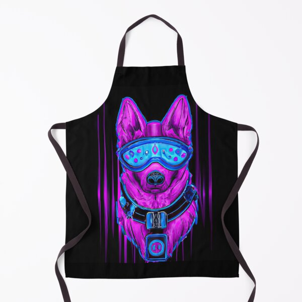 Item preview, Futuristic Pup A Synthwave Love Story designed and sold by Cosmic-graphics.