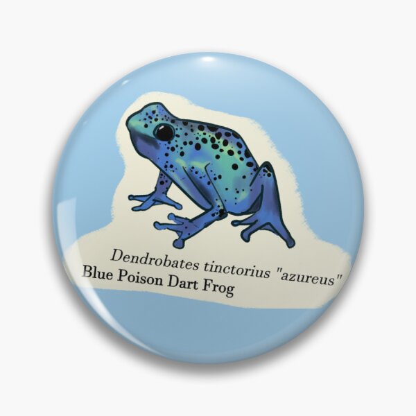 Item preview, Blue Poison Dart Frog (Froggy Friends) designed and sold by GoodToad.