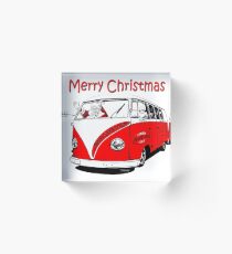 Santa Split Screen Acrylic Block
