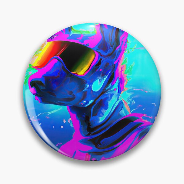 Item preview, A Neon Adventure with a Cute and Loving Pup designed and sold by Cosmic-graphics.