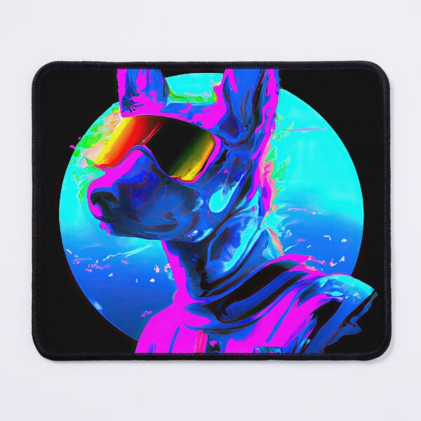 Item preview, A Neon Adventure with a Cute and Loving Pup designed and sold by Cosmic-graphics.