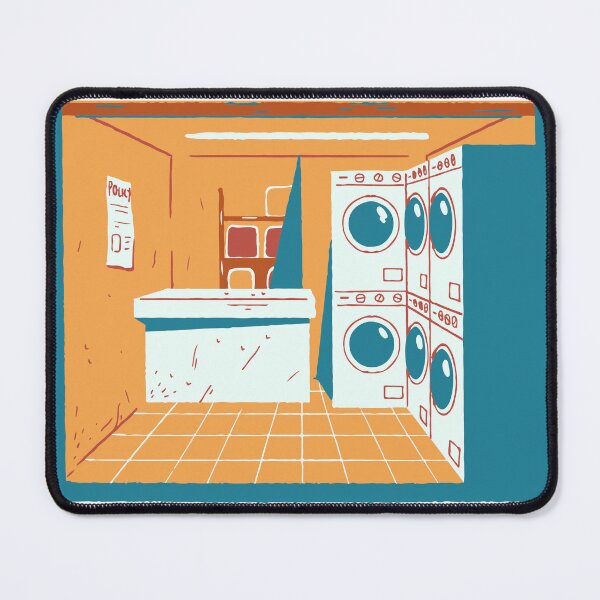 Item preview, Vintage MCM Laundromat Design, Mid Century Laundry designed and sold by uhnotsocool.