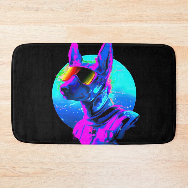 Item preview, A Neon Adventure with a Cute and Loving Pup designed and sold by Cosmic-graphics.