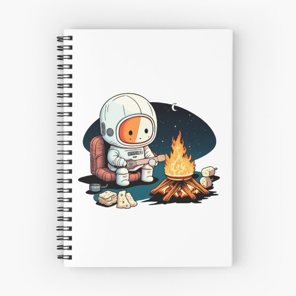 Item preview, Camping Astronaut Digital Illustration designed and sold by HowlHei.