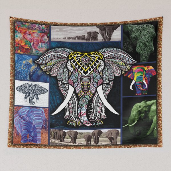 Item preview, Elephant design, Floral Art,  True Colors designed and sold by BAYIDESIGNER.