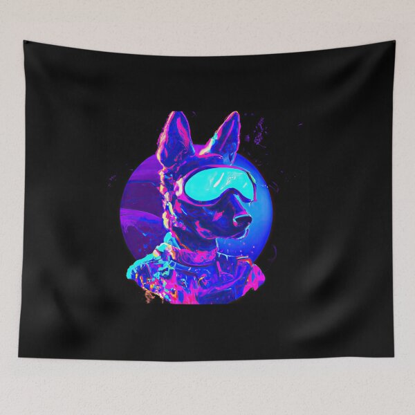 Item preview, Cute and Loving Pup in a Technicolor Future designed and sold by Cosmic-graphics.
