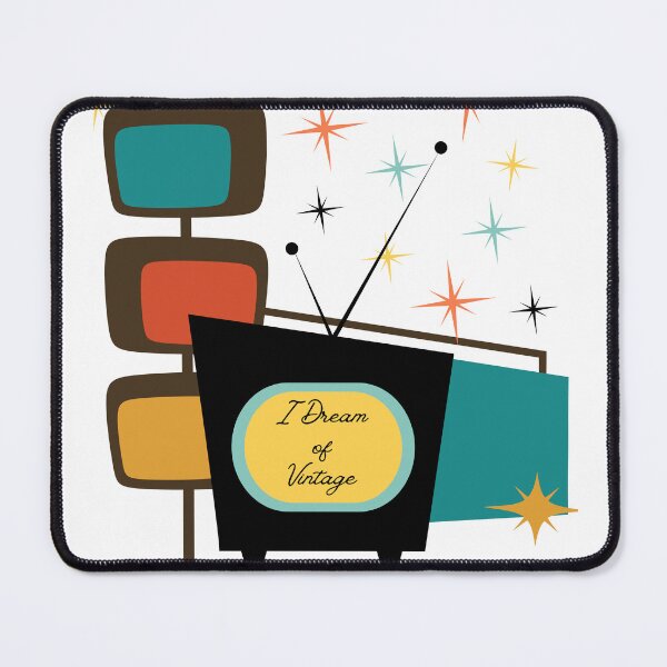 Item preview, I Dream of Vintage MCM living room TV design designed and sold by uhnotsocool.