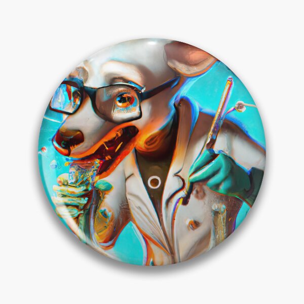 Item preview, Synthwave Scientist Pup A Futuristic Adventure designed and sold by Cosmic-graphics.