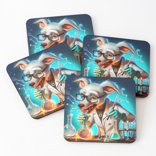 Item preview, Synthwave Scientist Pup A Futuristic Adventure designed and sold by Cosmic-graphics.