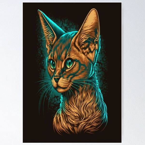 Item preview, Abyssinian Vibration Cat - Famous Posters From The 80s   designed and sold by Star_.