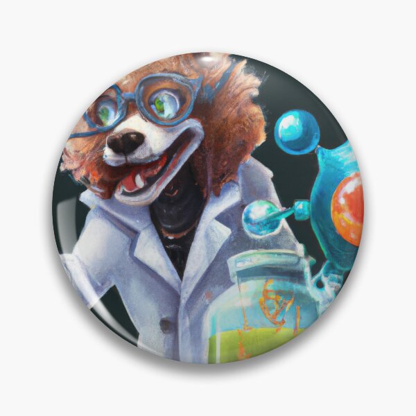 Item preview, Synthwave Lab Pup A Techno-Colorful Dream designed and sold by Cosmic-graphics.