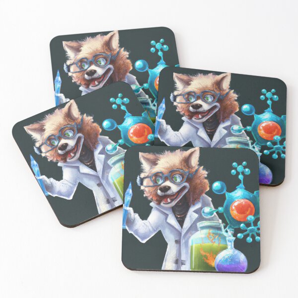 Item preview, Synthwave Lab Pup A Techno-Colorful Dream designed and sold by Cosmic-graphics.