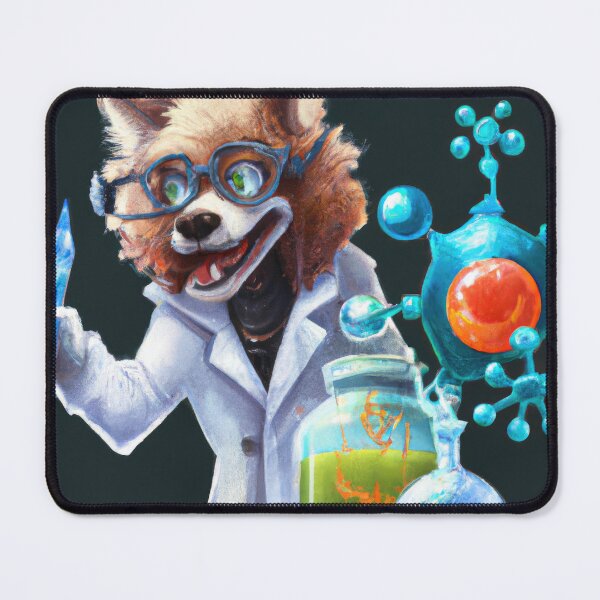 Item preview, Synthwave Lab Pup A Techno-Colorful Dream designed and sold by Cosmic-graphics.