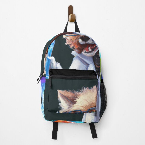 Item preview, Synthwave Lab Pup A Techno-Colorful Dream designed and sold by Cosmic-graphics.