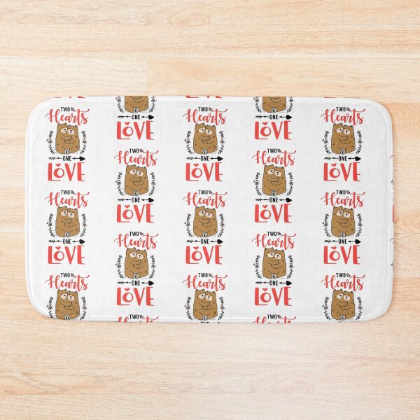 Item preview, Two Hearts One Love  - Cute  Valentine's Day Gift For Couples by FanityPrints designed and sold by FanityPrints.