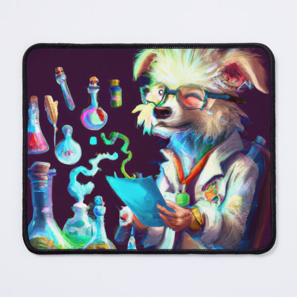 Item preview, The Techno-Scientific doggo A Synthwave Dream designed and sold by Cosmic-graphics.