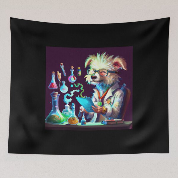 Item preview, The Techno-Scientific doggo A Synthwave Dream designed and sold by Cosmic-graphics.