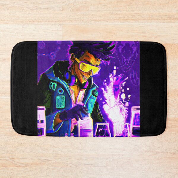 Item preview, Cool Futuristic Scientist in a Synthwave Wonderland designed and sold by Cosmic-graphics.