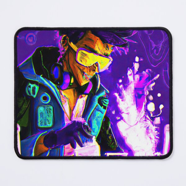 Item preview, Cool Futuristic Scientist in a Synthwave Wonderland designed and sold by Cosmic-graphics.