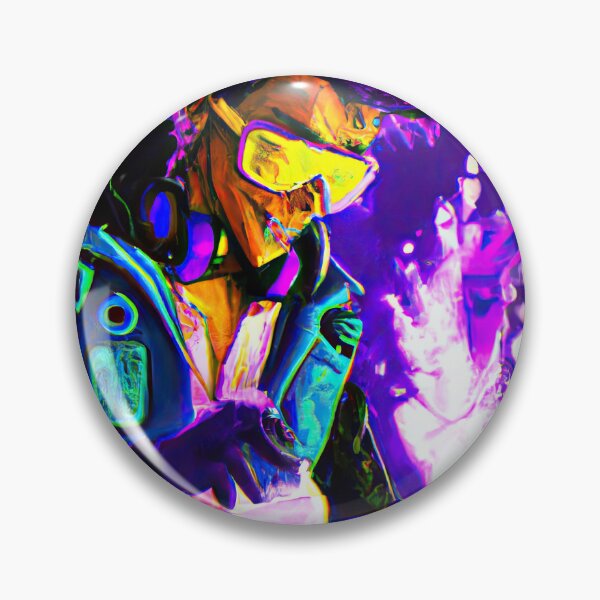 Item preview, Cool Futuristic Scientist in a Synthwave Wonderland designed and sold by Cosmic-graphics.