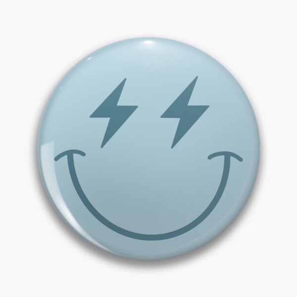 Artikelvorschau, Blauer Blitz-Smiley entworfen und verkauft von trippyzipp.