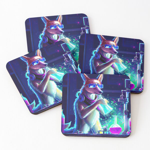 Item preview, Colorful Chemicals and a Synthwave Pup designed and sold by Cosmic-graphics.