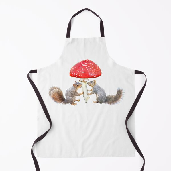 Item preview, Squirrels with Red Amanita Mushroom designed and sold by catsclips.