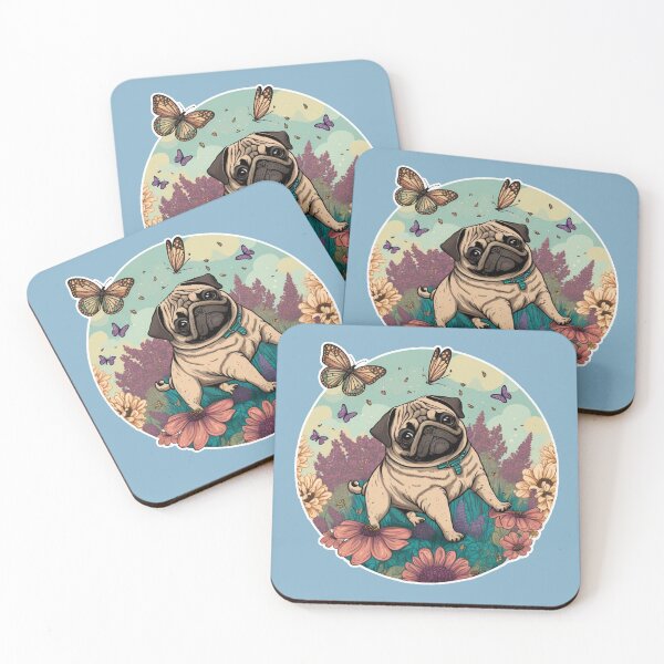 Item preview, Water Colour Pug designed and sold by ZooStateofMind.